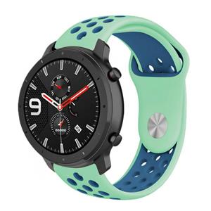 Strap-it Xiaomi Amazfit GTR sport band (aqua/blauw)