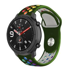 Strap-it Xiaomi Amazfit GTR sport band (kleurrijk legergroen)