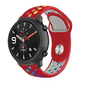 Strap-it Xiaomi Amazfit GTR sport band (kleurrijk rood)