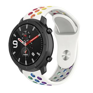 Strap-it Xiaomi Amazfit GTR sport band (kleurrijk wit)