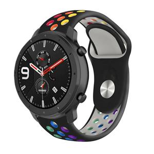 Strap-it Xiaomi Amazfit GTR sport band (kleurrijk zwart)