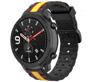 Strap-it Xiaomi Amazfit GTR Special Edition Band (zwart/geel)