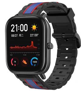 Strap-it Xiaomi Amazfit GTS Special Edition Band (zwart/blauw)