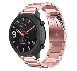 Strap-it Xiaomi Amazfit GTR stalen band (rosé pink)
