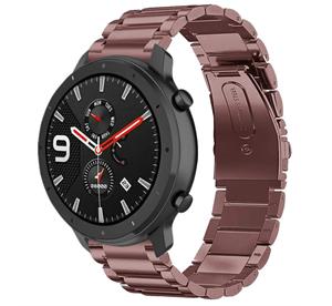 Strap-it Xiaomi Amazfit GTR stalen band (brons-goud)