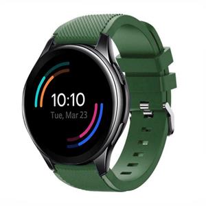 Strap-it OnePlus Watch siliconen band (legergroen)