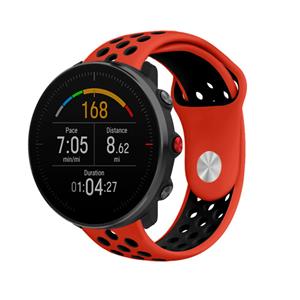 Strap-it Polar Vantage M sport band (rood/zwart)
