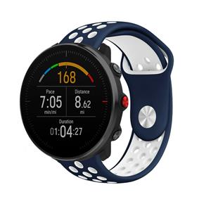 Strap-it Polar Vantage M sport band (blauw/wit)