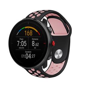 Strap-it Polar Vantage M sport band (zwart/roze)
