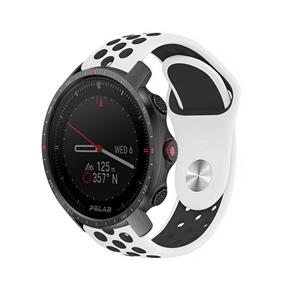 Strap-it Polar Grit X Pro sport band (wit/zwart)