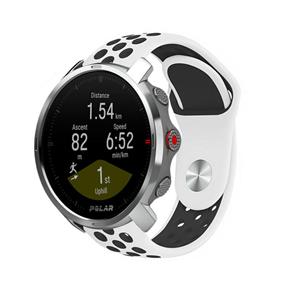 Strap-it Polar Grit X sport band (wit/zwart)