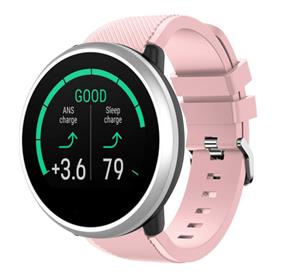 Strap-it Polar Unite twill siliconen band (roze)