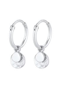 Elli Dames Creolen Plaat Vintage Trend Blogger in 925 Sterling Zilver