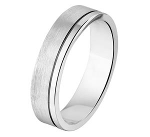 Tft Ring A202 - 5 Mm - Zonder Cz Zilver Gerhodineerd