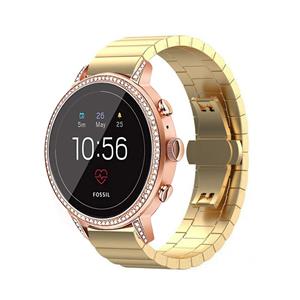 Strap-it Fossil Gen 5e (42mm) metalen band (goud)