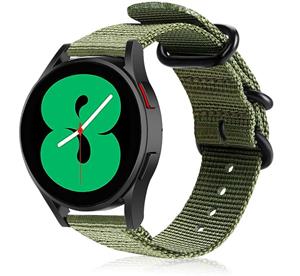 Strap-it Samsung Galaxy Watch 5 - 44mm nylon gesp band (groen)