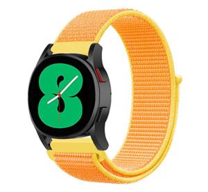 Strap-it Samsung Galaxy Watch 5 Pro - 46mm nylon band (lichtgeel)