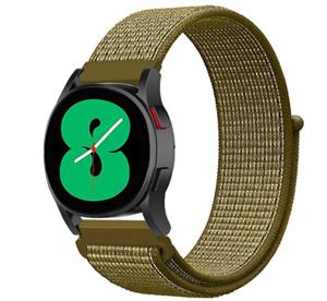 Strap-it Samsung Galaxy Watch 5 - 40mm nylon band (olijf)