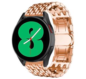 Strap-it Samsung Galaxy Watch 5 - 40mm stalen draak bandje (rosé goud)