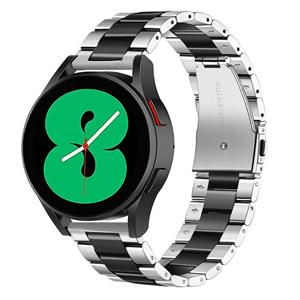 Strap-it Samsung Galaxy Watch 5 - 40mm stalen band (zilver/zwart)