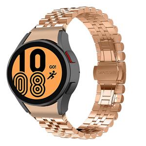 Strap-it Samsung Galaxy Watch 5 Pro - 46mm Jubilee stalen band (rosé goud)