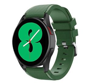 Strap-it Samsung Galaxy Watch 5 - 40mm siliconen bandje (legergroen)