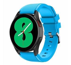 Strap-it Samsung Galaxy Watch 5 - 44mm siliconen bandje (lichtblauw)
