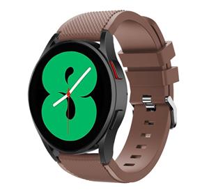 Strap-it Samsung Galaxy Watch 5 - 44mm siliconen bandje (koffiebruin)