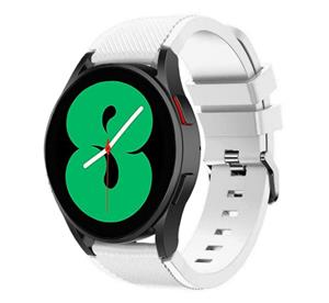Strap-it Samsung Galaxy Watch 5 - 44mm siliconen bandje (wit)