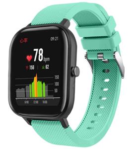 Strap-it Xiaomi Amazfit GTS siliconen band (aqua)