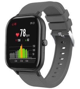 Strap-it Xiaomi Amazfit GTS siliconen band (grijs)