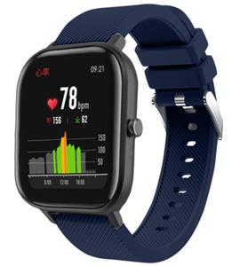 Strap-it Xiaomi Amazfit GTS siliconen band (donkerblauw)
