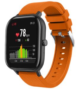 Strap-it Xiaomi Amazfit GTS siliconen band (oranje)