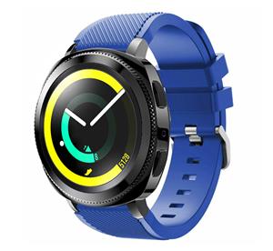 Strap-it Samsung Gear Sport siliconen band (blauw)