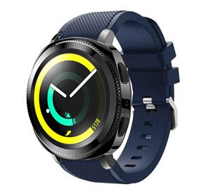 Strap-it Samsung Gear Sport siliconen band (donkerblauw)
