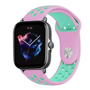 Strap-it Amazfit GTS 3 sport band (roze/aqua)