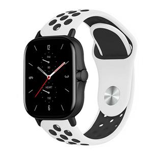 Strap-it Amazfit GTS 2 sport band (wit/zwart)