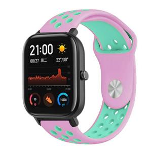 Strap-it Xiaomi Amazfit GTS sport band (roze/aqua)