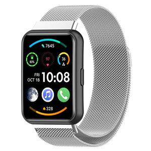 Strap-it Huawei Watch Fit 2 Milanese band (zilver)