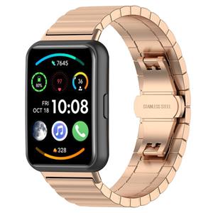 Strap-it Huawei Watch Fit 2 metalen bandje (rosé goud)