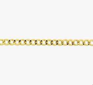 Zilgold Ketting  Gourmetschakel geelgoud-zilveren kern 5 mm