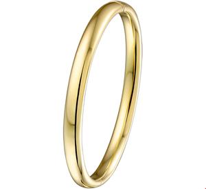 Zilgold Armband   Bangle Geelgoud met zilveren kern 6 mm