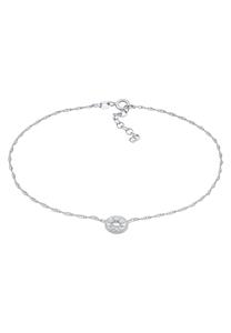 Elli Dames Enkelbandje Munt Zon in 925 Sterling Zilver
