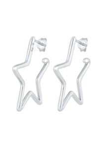 Elli Dames Creolen Ster Astro Speels Filigraan in 925 Sterling Zilver