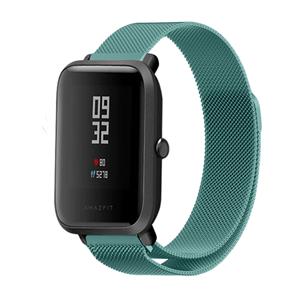 Strap-it Xiaomi Amazfit Bip Milanese band (groen)