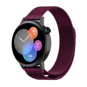Strap-it Huawei Watch GT 3 42mm Milanese band (paars)