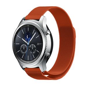 Strap-it Samsung Gear S3 Milanese band (oranje)