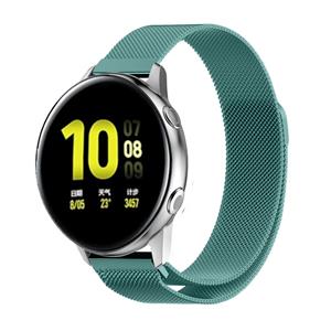Strap-it Samsung Galaxy Watch Active Milanese band (groen)