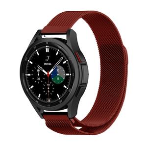 Strap-it Samsung Galaxy Watch 4 Classic 46mm Milanese band (rood)