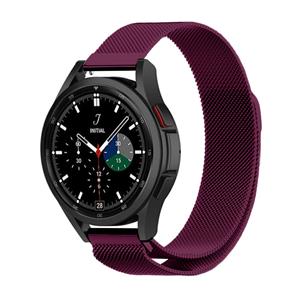 Strap-it Samsung Galaxy Watch 4 Classic 42mm Milanese band (paars)